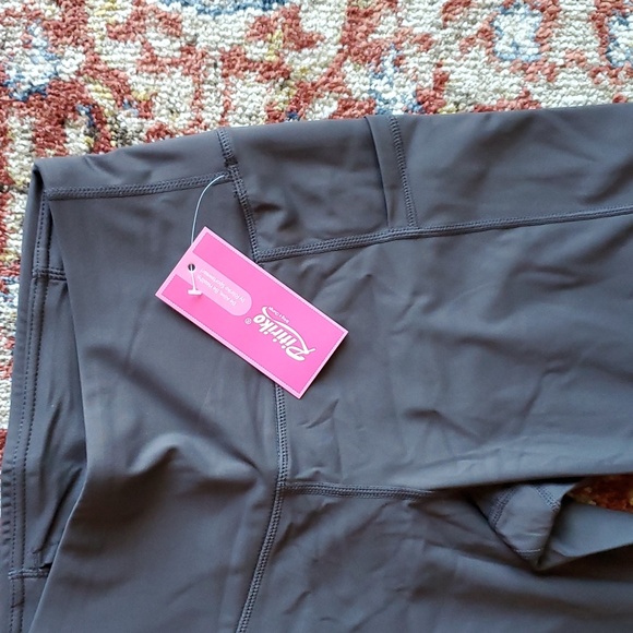 Athleisure LAST PAIR High Waisted Yoga Pants for Women Tummy Control Gray - Picture 2 of 3